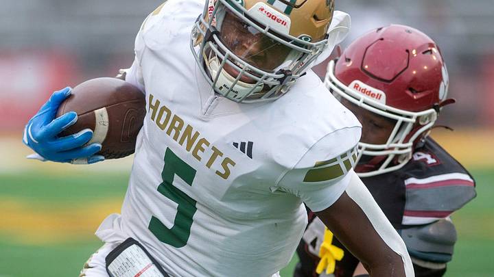 Poplarville's Ty Keys (5) announced his commitment to a big-time college football powerhouse on Friday.