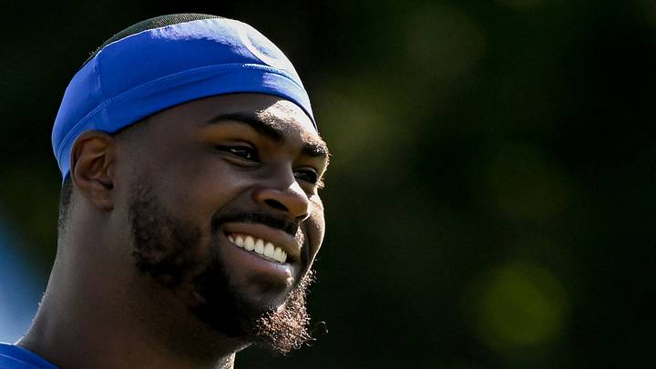 Former Indianapolis Colts defensive tackle Colby Wooden at training camp