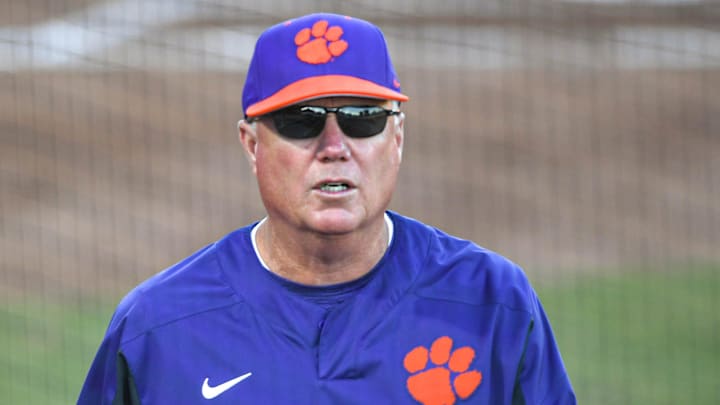 Clemson head coach John Rittman during a scrimmage at McWhorter Field in Clemson, S.C. 