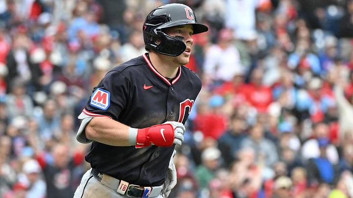 May 24, 2026: Cleveland Guardians second baseman Travis Bazzana (37) watches his home run against the Philadelphia Phillies during the eighth inning at Citizens Bank Park. 