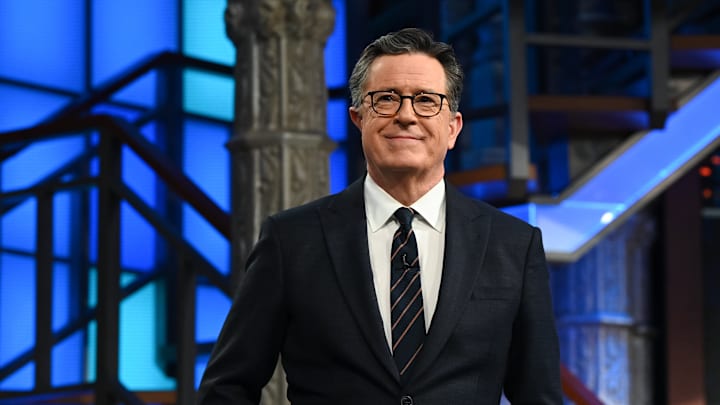 The Late Show with Stephen Colbert during Thursday’s March 9, 2023 show. Photo: Scott Kowalchyk/CBS ©2023 CBS Broadcasting Inc. All Rights Reserved.