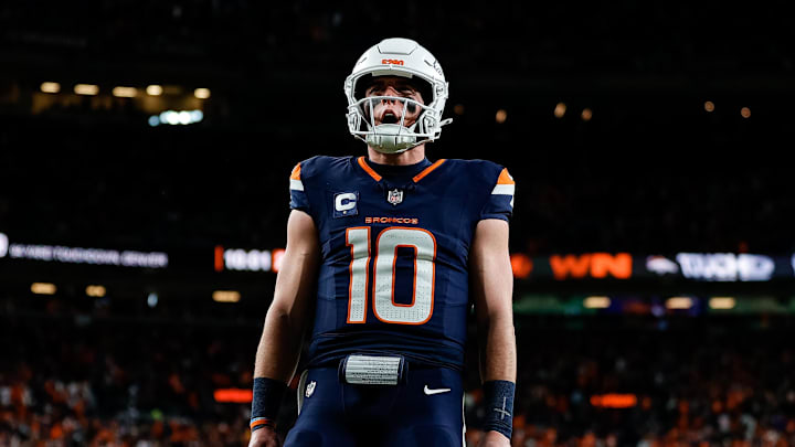 Denver Broncos quarterback Bo Nix is looking to keep his team perfect against the spread as a favorite.