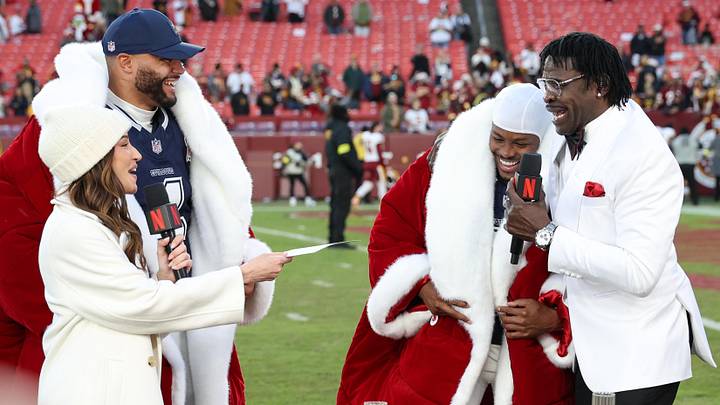 Dallas Cowboys quarterback Dak Prescott and Michael Irvin. Dallas Cowboys quarterback Dak Prescott and Michael Irvin.