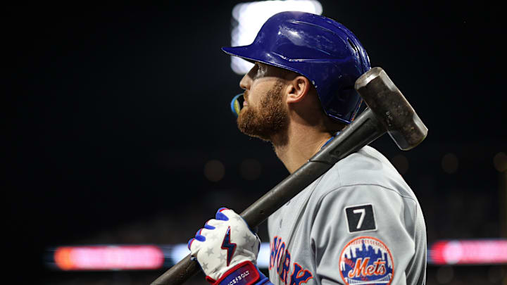 New York Mets outfielder Brandon Nimmo. New York Mets outfielder Brandon Nimmo.