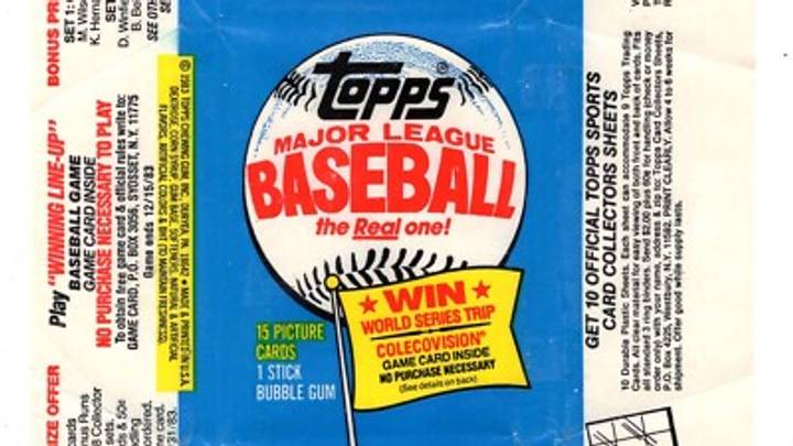 1983 Topps Baseball Wax Pack Wrapper 1983 Topps Baseball Wax Pack Wrapper