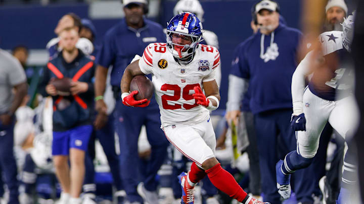 New York Giants running back Tyrone Tracy Jr.