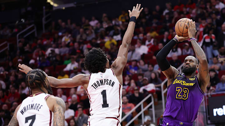 LeBron James had high praise for the Houston Rockets' Amen Thompson