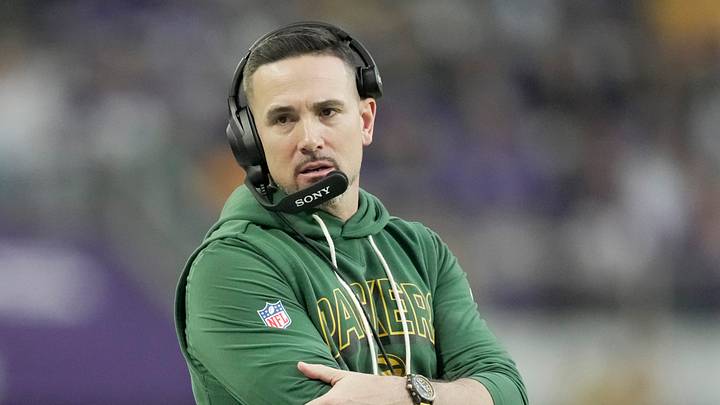 Green Bay Packers head coach Matt Lafleur on the sidelines Green Bay Packers head coach Matt Lafleur on the sidelines