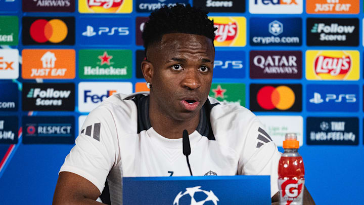 Vinicius Jr was speaking ahead of Real Madrid's Champions League clash with rivals Atletico Vinicius Jr was speaking ahead of Real Madrid's Champions League clash with rivals Atletico