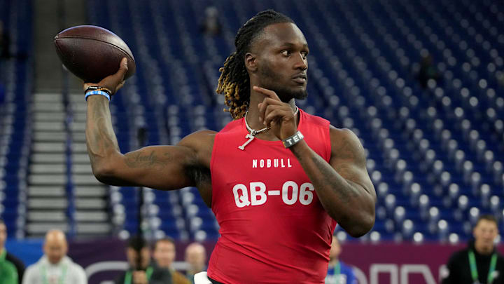 QB Joe Milton is one Patriots draft pick who might not make the 53-man roster. 