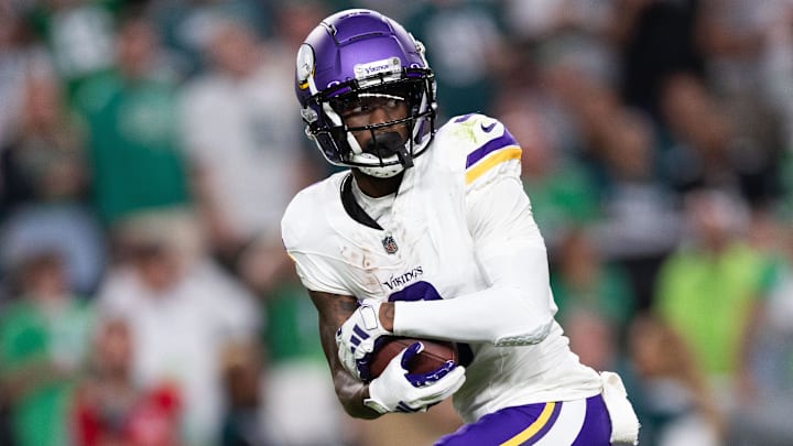 Minnesota Vikings wide receiver Jordan Addison (3).
