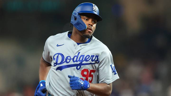 Sep 13, 2026; Miami, Florida, USA; Los Angeles Dodgers left fielder Josue de Paula (95) rounds the bases after hitting a three-run home run against the Miami Marlins during the fourth inning at loanDepot Park. Mandatory Credit: Sam Navarro-Imagn Images Sep 13, 2026; Miami, Florida, USA; Los Angeles Dodgers left fielder Josue de Paula (95) rounds the bases after hitting a three-run home run against the Miami Marlins during the fourth inning at loanDepot Park. Mandatory Credit: Sam Navarro-Imagn Images