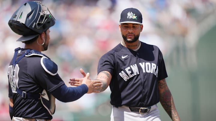 New York Yankees pitcher Luis Gil. New York Yankees pitcher Luis Gil.