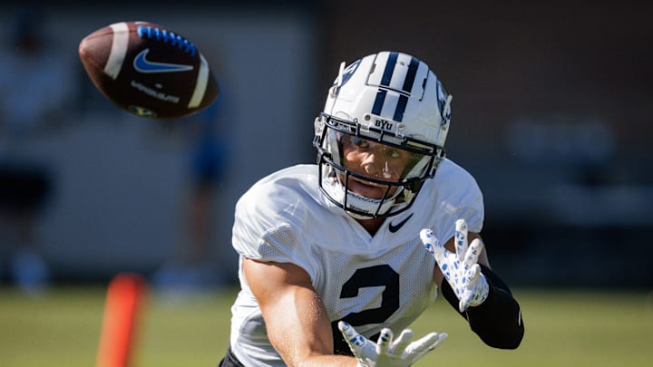 BYU wide receiver Chase Roberts at Fall Camp BYU wide receiver Chase Roberts at Fall Camp