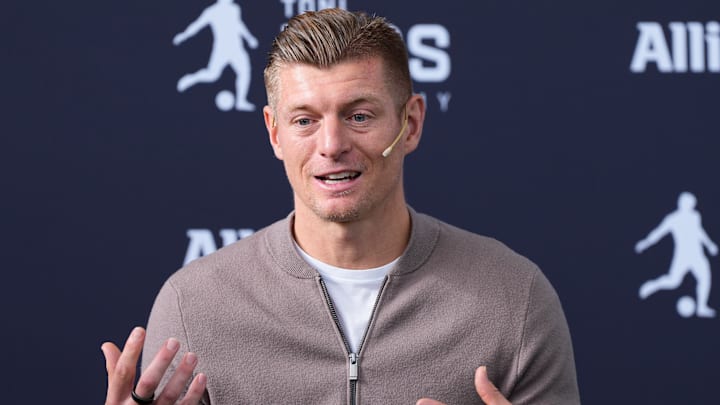 Toni Kroos Academy And Allianz Sponsorship Presentation In Madrid
