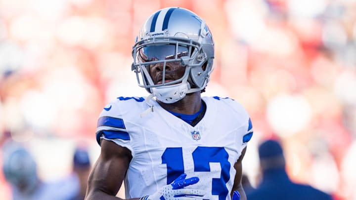 October 8, 2023; Santa Clara, California, USA; Dallas Cowboys wide receiver Michael Gallup (13)