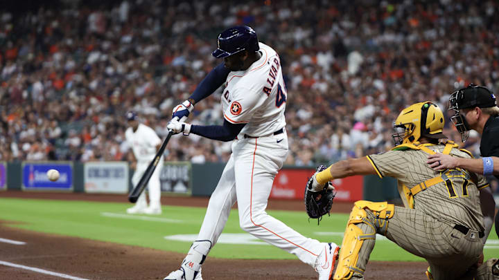 Houston Astros left fielder Yordan Alvarez.