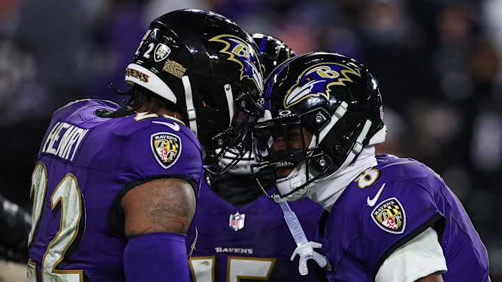 Derrick Henry, Lamar Jackson, Nelson Agholor, Baltimore Ravens