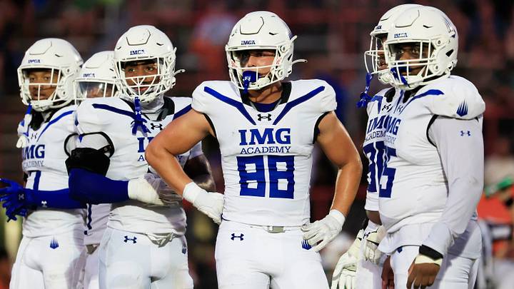 IMG Academy's Jake Kreul (88) looks on during the second quarter of a high school football matchup at Mandarin High School IMG Academy's Jake Kreul (88) looks on during the second quarter of a high school football matchup at Mandarin High School