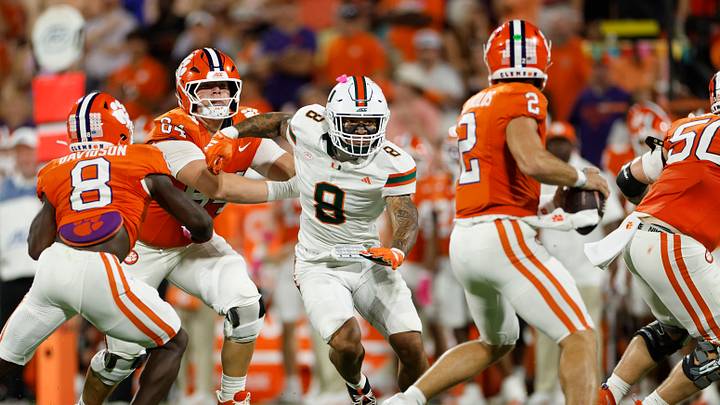 COLLEGE FOOTBALL: OCT 03 Miami at Clemson