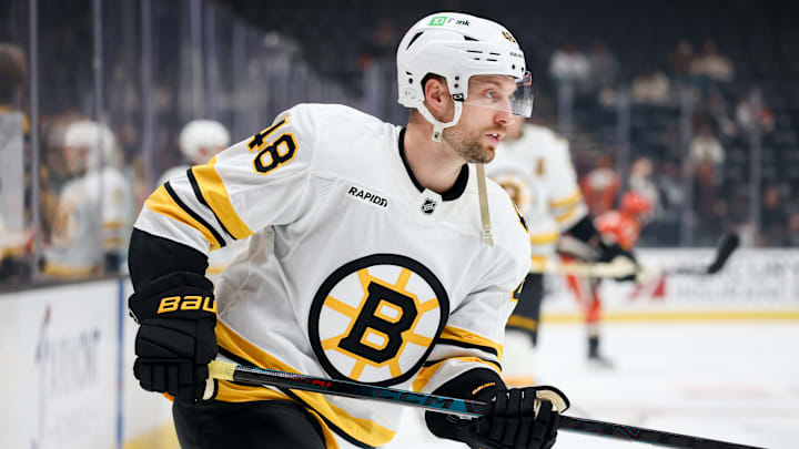 Jeffrey Viel Skating Against the Anaheim Ducks