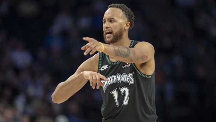 Mar 3, 2026; Minneapolis, Minnesota, USA; Minnesota Timberwolves forward Kyle Anderson (12) in the second half against the Memphis Grizzlies at Target Center. Mandatory Credit: Jesse Johnson-Imagn Images Mar 3, 2026; Minneapolis, Minnesota, USA; Minnesota Timberwolves forward Kyle Anderson (12) in the second half against the Memphis Grizzlies at Target Center. Mandatory Credit: Jesse Johnson-Imagn Images