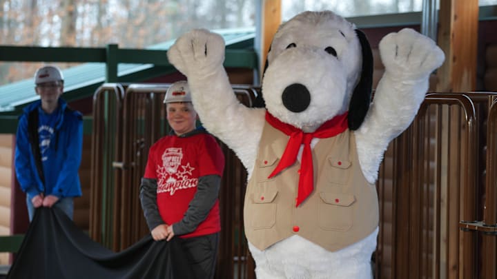 Kings Island's newest addition, Camp Snoopy, is under construction. An extension of Planet Snoopy, Camp Snoopy will feature a new ride and camp themed mess hall. Local soap box car champions unveil the cars for the new ride, Snoopy's Soap Box Racers.