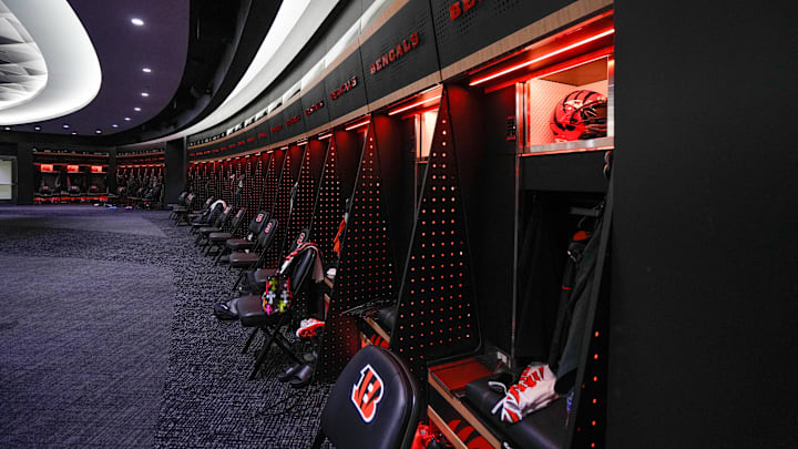 The Bengals unveil their new locker room to media on Tuesday July 30, 2024 at Paycor Stadium.