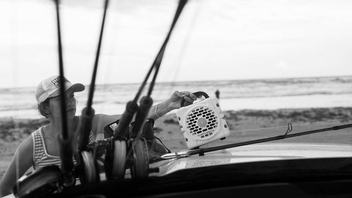 Fly fishing with a Turtlebox speaker. Fly fishing with a Turtlebox speaker.