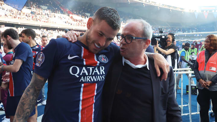 Lucas Hernandez et Luis Campos - PSG
