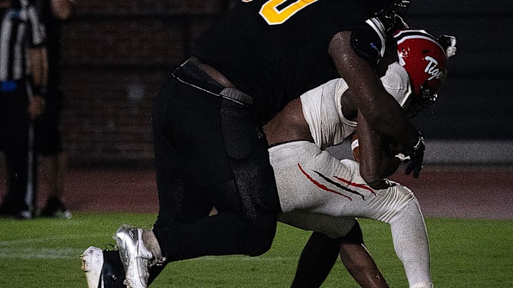 Rutherford plays Blountstown at Tommy Oliver Stadium in Panama City, Fla., Aug. 29, 2024. Blountstown won the game in triple overtime, 27-21. (Tyler Orsburn/News Herald)