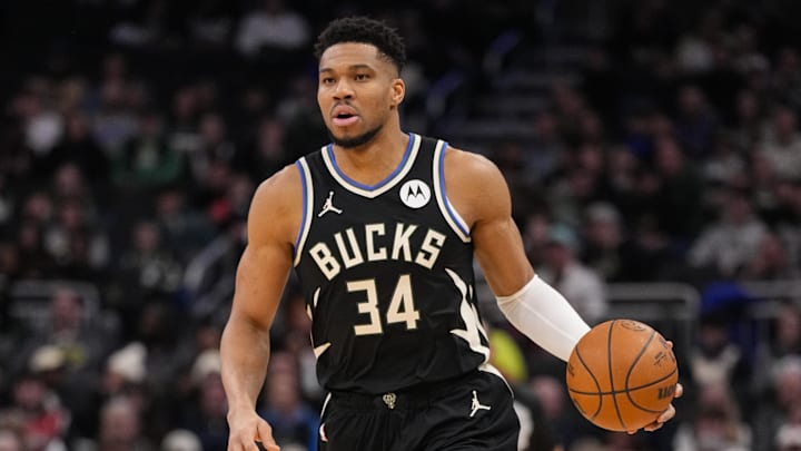 Jan 23, 2026; Milwaukee, Wisconsin, USA; Milwaukee Bucks forward Giannis Antetokounmpo (34) during the game against the Denver Nuggets at Fiserv Forum. Mandatory Credit: Jeff Hanisch-Imagn Images Jan 23, 2026; Milwaukee, Wisconsin, USA; Milwaukee Bucks forward Giannis Antetokounmpo (34) during the game against the Denver Nuggets at Fiserv Forum. Mandatory Credit: Jeff Hanisch-Imagn Images