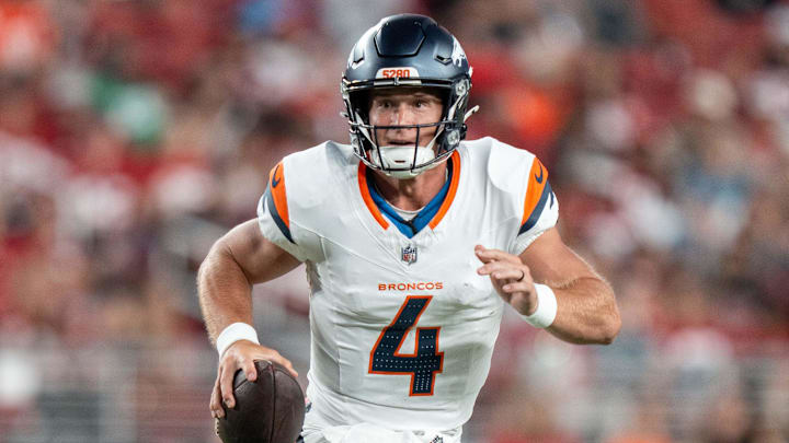 Denver Broncos quarterback Sam Ehlinger