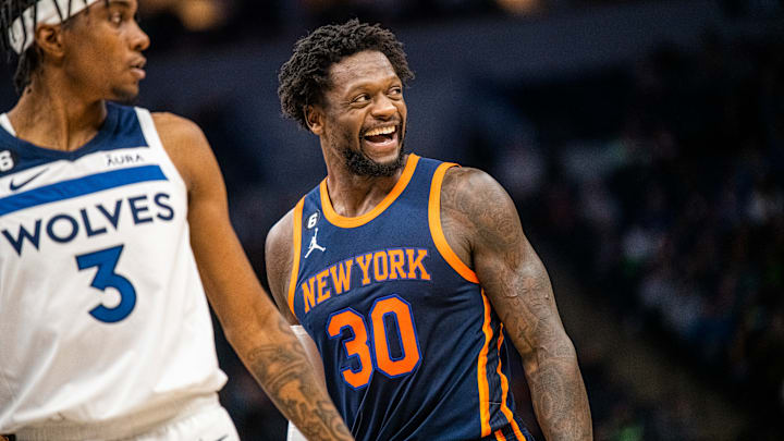 Jaden McDaniels, Julius Randle, Minnesota Timberwolves