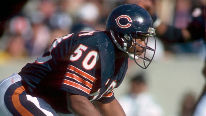 Chicago Bears linebacker Mike Singletary planning on how to spend is McDonald's money in 1985. Chicago Bears linebacker Mike Singletary planning on how to spend is McDonald's money in 1985.