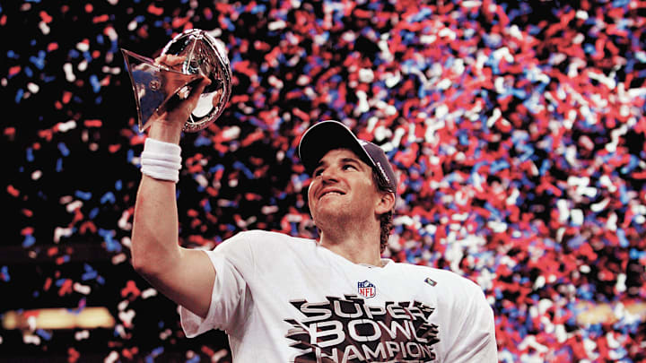 Manning won two Super Bowls with the Giants.