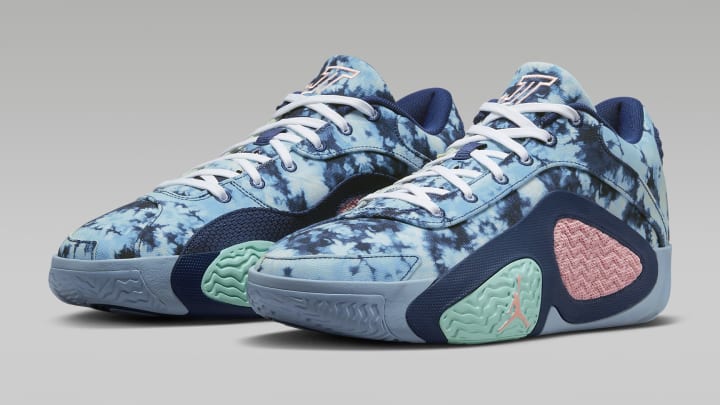 The Jordan Tatum 2 "Denim" colorway.