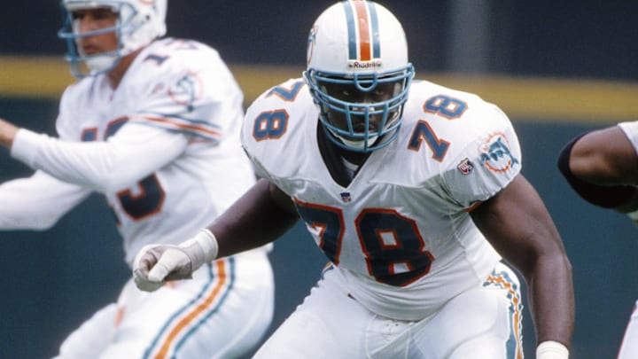 Former Miami Dolphins tackle Richmond Webb (78) Former Miami Dolphins tackle Richmond Webb (78)
