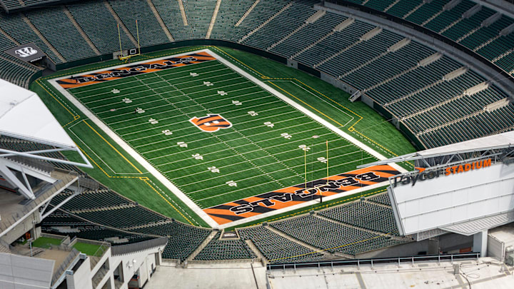 Paycor Stadium, home of the Cincinnati Bengals, in downtown Cincinnati on Friday, May 23, 2025.