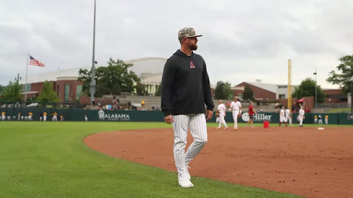 Alabama baseball coach Rob Vaughn. Alabama baseball coach Rob Vaughn.