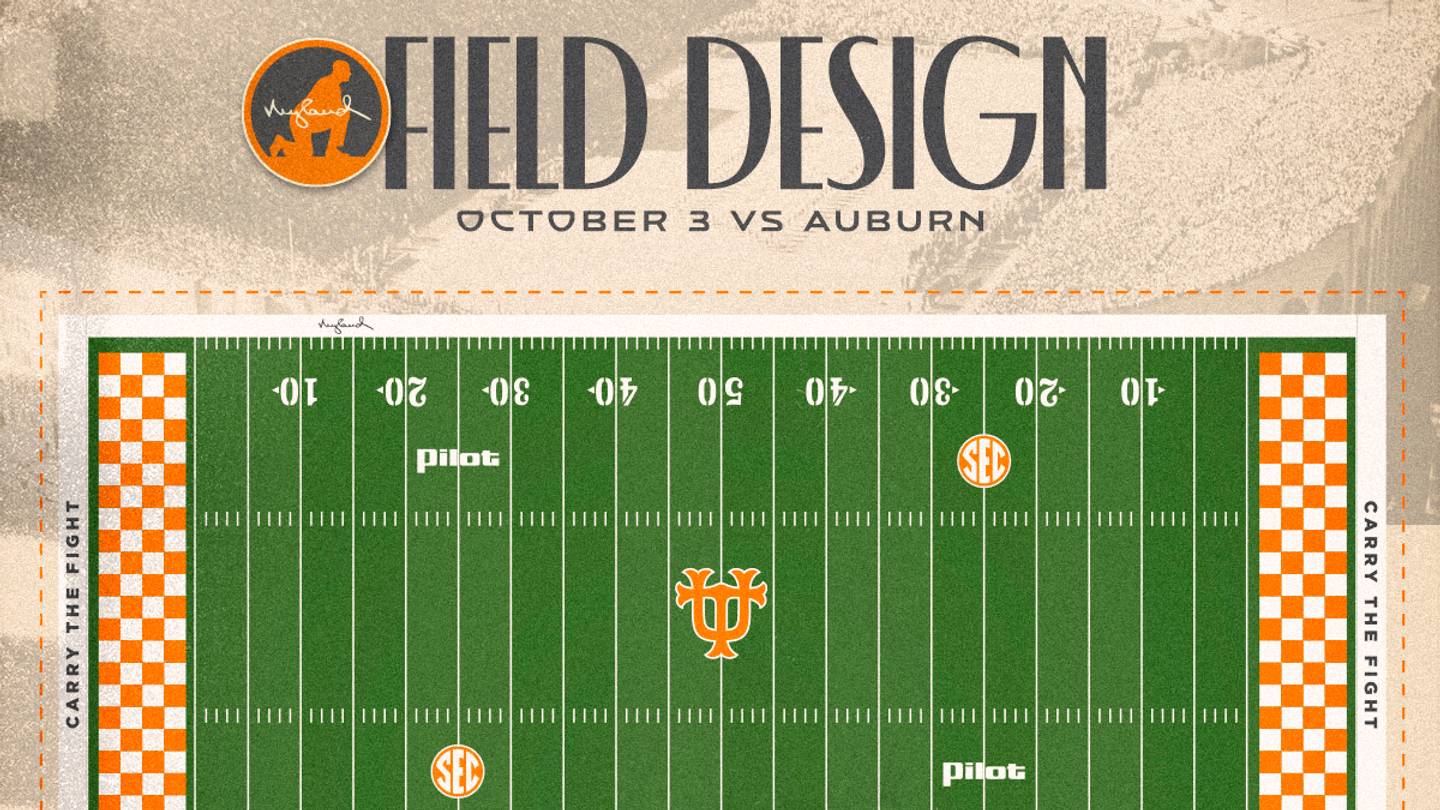 Tennessee Unveils Special Neyland Field Design for Auburn Game