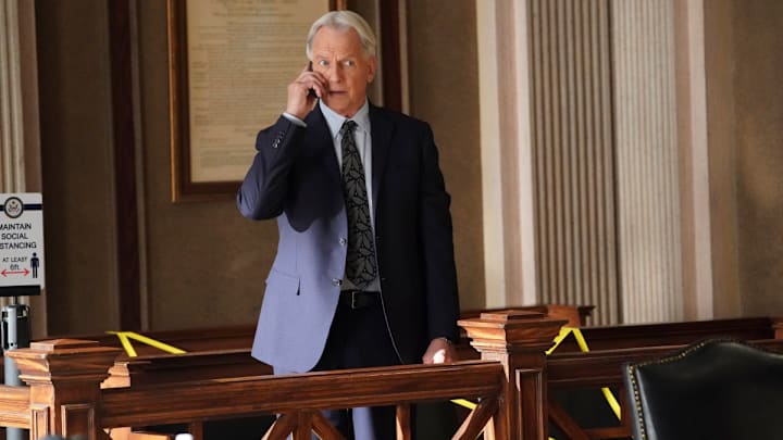 "Misconduct" -- While the team investigates a biker killed in a hit and run, Gibbs prepares to testify against a financial advisor who stole millions from his Navy clients, on NCIS, Tuesday, May 4 (8:00-9:00 PM, ET/PT) on the CBS Television Network. Pictured: Mark Harmon as NCIS Special Agent Leroy Jethro Gibbs. Photo: Bill Inoshita/CBS ©2021 CBS Broadcasting, Inc. All Rights Reserved.