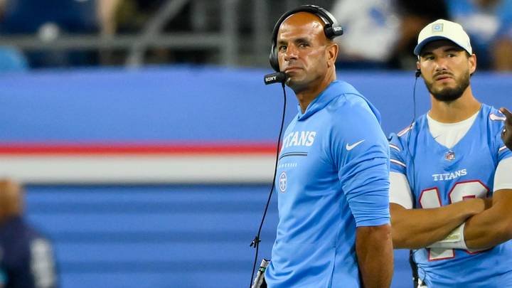 Aug 23, 2026; Nashville, Tennessee, USA; Tennessee Titans head coach Robert Saleh watches his team against the Seattle Seahawks during the second half at Nissan Stadium. Mandatory Credit: Steve Roberts-Imagn Images Aug 23, 2026; Nashville, Tennessee, USA; Tennessee Titans head coach Robert Saleh watches his team against the Seattle Seahawks during the second half at Nissan Stadium. Mandatory Credit: Steve Roberts-Imagn Images
