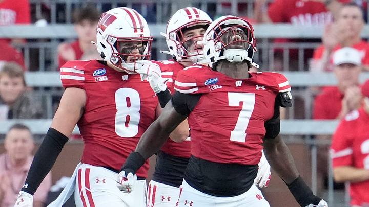 Wisconsin Badgers linebacker Tyreese Fearbry. 
