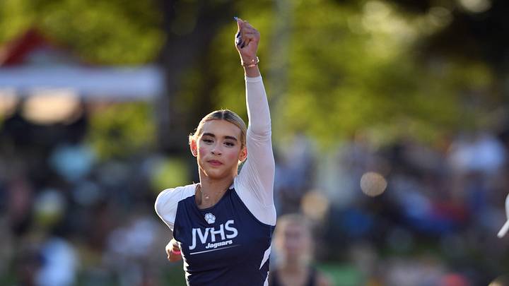 Transgender athlete AB Hernandez of Jurupa Valley took one triple jump and qualified first in 40-9.75 at Friday's CIF State Championship trials