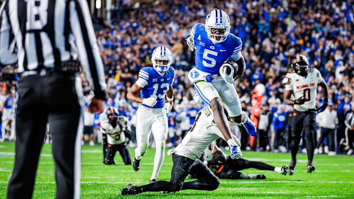 BYU wide receiver Darius Lassiter scores game-winning touchdown against Oklahoma State BYU wide receiver Darius Lassiter scores game-winning touchdown against Oklahoma State