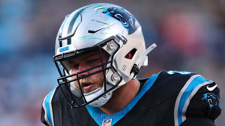 Carolina Panthers center Cade Mays