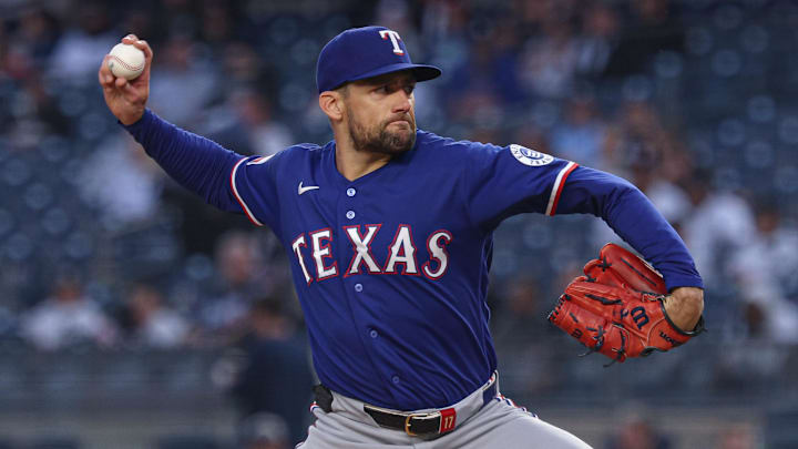 Texas Rangers pitcher Nathan Eovaldi.