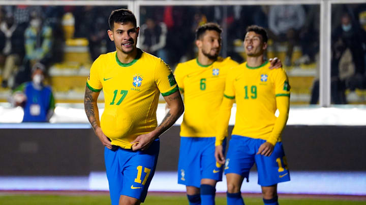 No último jogo da Seleção, Bruno Guimarães marcou um gol e deu uma assistência 