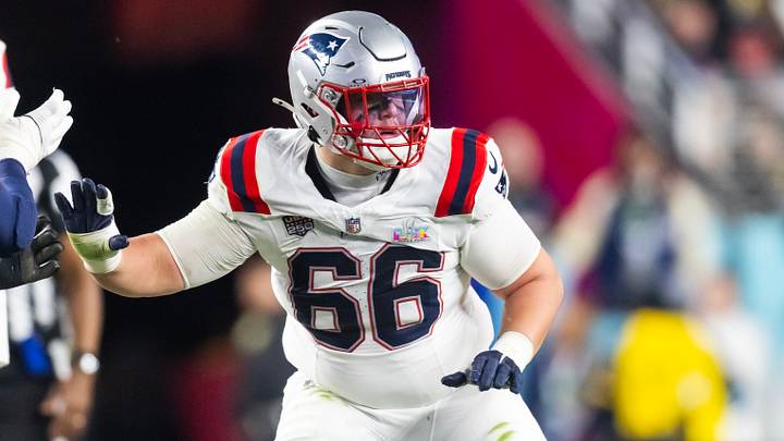 Feb 8, 2026; Santa Clara, CA, USA; New England Patriots offensive tackle Will Campbell (66) against the Seattle Seahawks during Super Bowl LX at Levi's Stadium. Mandatory Credit: Mark J. Rebilas-Imagn Images Feb 8, 2026; Santa Clara, CA, USA; New England Patriots offensive tackle Will Campbell (66) against the Seattle Seahawks during Super Bowl LX at Levi's Stadium. Mandatory Credit: Mark J. Rebilas-Imagn Images